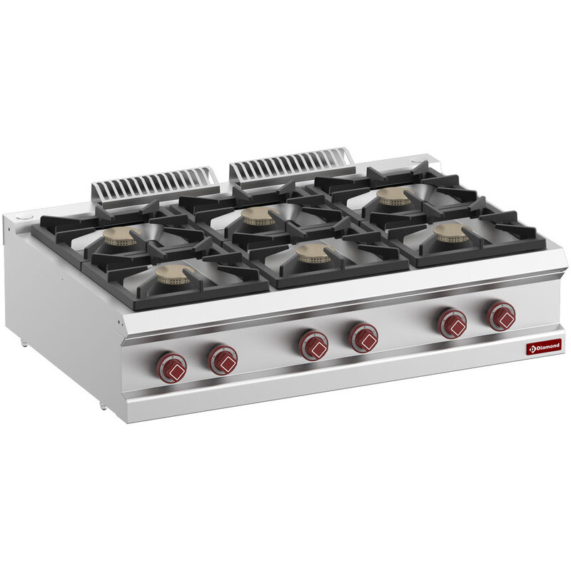 Gasfornuis 6 Branders -top-