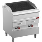 Gas Stoomgrill, Module 1/1, Rooster in Gietijzer "dubbelzijdig"