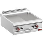 Braadplaat op Gas 1/2 Vlak, 1/2 Geribbeld, Module 1/1  -top-