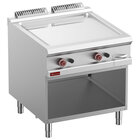 Vlakke Bakplaat op Gas, Verchroomde Module 1/1, op Open Kast.