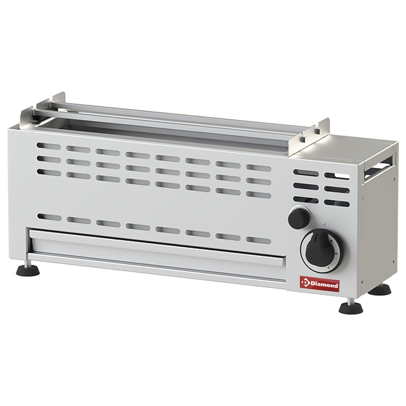 Gaskebabgrill - 1 Brander - 1 x7 KW