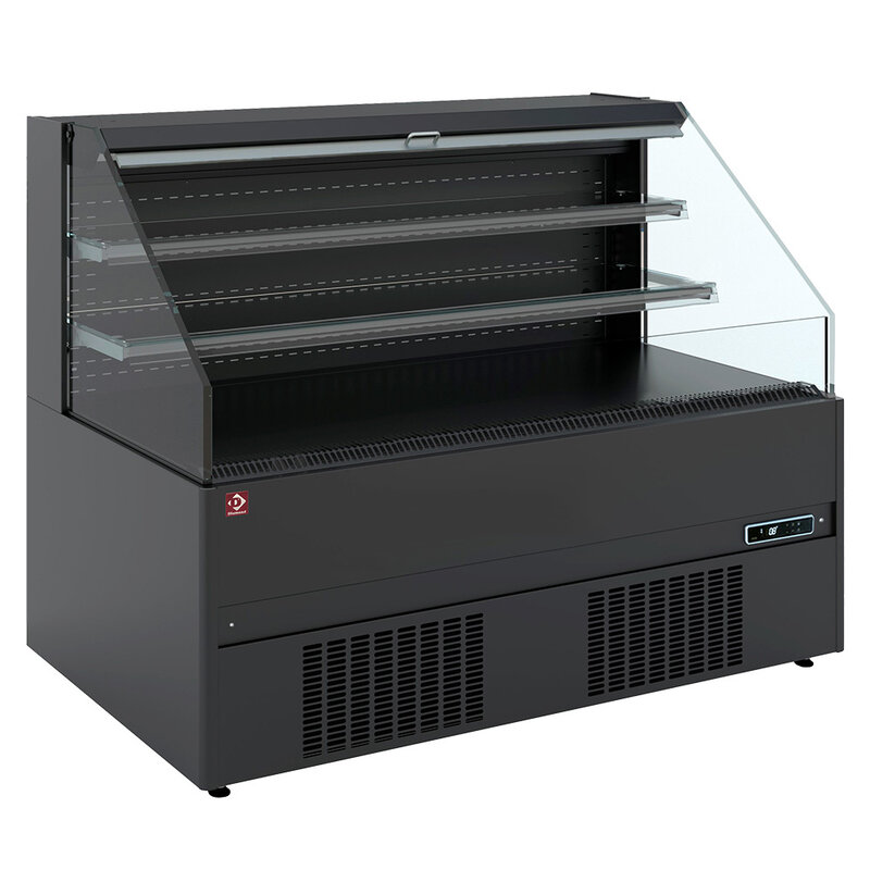 Halfmuurkoelkast, Zelfbediening, Open - Full Black