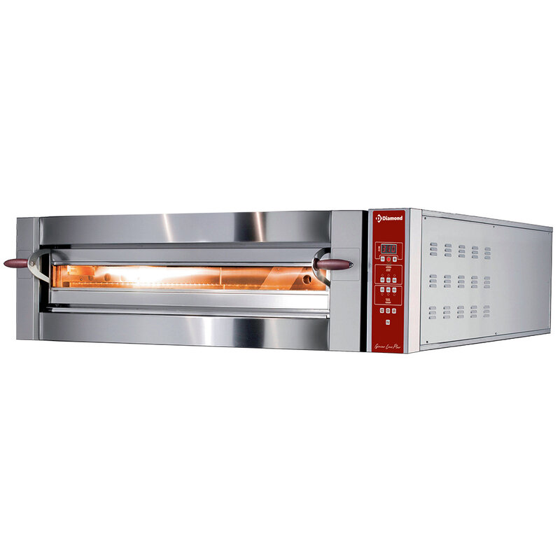 Elektrische Oven, 1 Kamer, 4 Pizza's Ø 350 mm