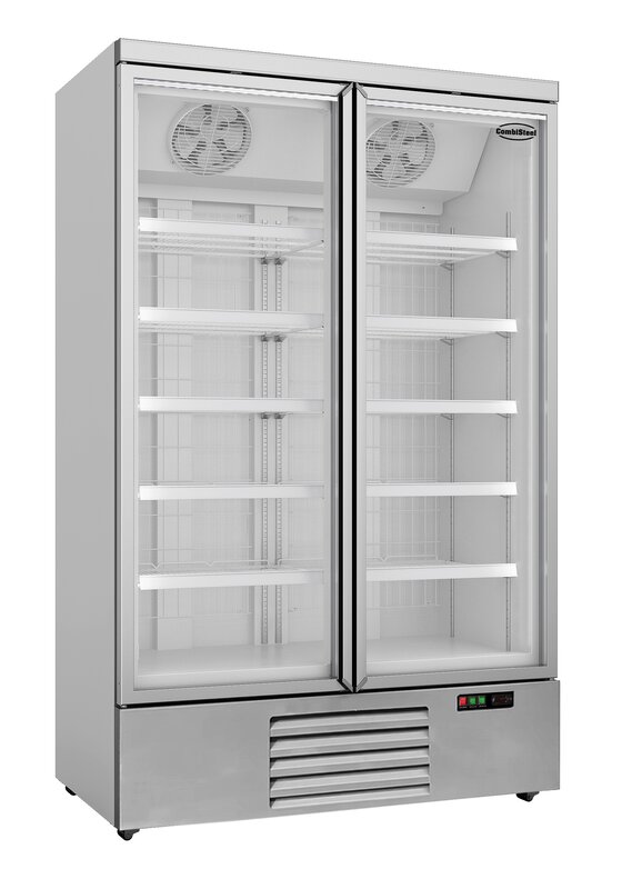 Vrieskast 2 Glasdeuren Jde-1000f  **let Op, Er Is Sprake Van Een Hogere Inschakelstroom Waardoor Een Automaat Met C Karakteristiek Noodzakelijk Is.**