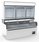 Wandvrieskast Wit 3 Glasdeuren