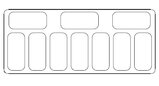 Schepijsvitrine Curacao 10x 5 Ltr