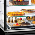 Vitrine 4 Zijden T° Negatief, 5 Niveaus in Glas, Geventil, 480 Lit., Zwart