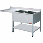 Spoeltafel Met 2 Kuipen  en 1 Druipvlak