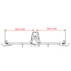 Band-uitroller, Tafelmodel, 500x700 mm - Variabele Snelheid