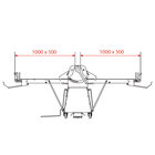 Band-uitroller op Voetstuk, 500x1000 mm