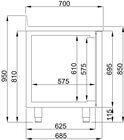 700 Koelwerkbank Rand 4 Deuren Monoblock Energy Line