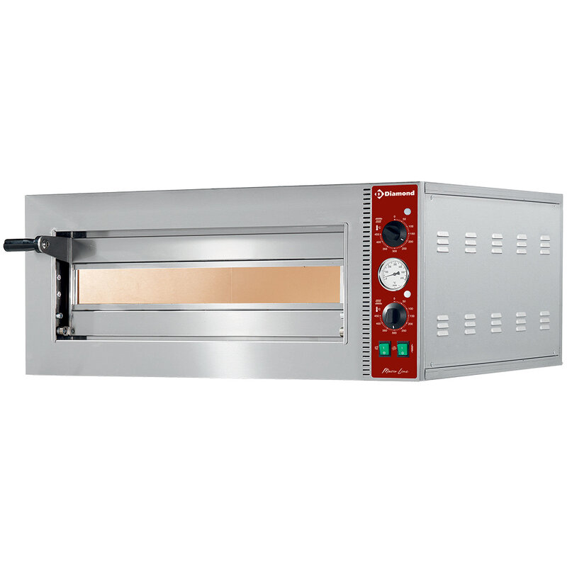 Elektrische Pizza-oven Ø 420 Mm, Kamer 420x420xh140 mm
