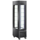 Full Vitrine 260 Lt., 5 Glazen Niveaus, Geventileerd - Pastry - Zwart