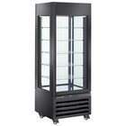Full Glazen Vitrine" 440 Lt., 5 Glazen Niveaus, Geventileerd - Ice Cream & Pastry - Zwart