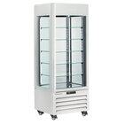 Full Glazen Vitrine" 440 Lt., 5 Glazen Niveaus, Geventileerd - Ice Cream & Pastry - Wit