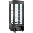 Full Vitrine 440 Lt., 5 Glazen Niveaus, Geventileerd - Pastry - Zwart