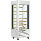 Full Glazen Vitrine" 440 Liter, 1 Niveau + 4 Planken, Geventileerd - Wine - Wit