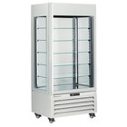Full Glazen Vitrine" 600 Lt., 5 Glazen Niveaus, Geventileerd - Ice Cream & Pastry - Wit