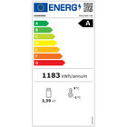 Full Glazen Vitrine" 600 Liter, 1 Niveau + 2 Planken, Geventileerd - Wine - Wit