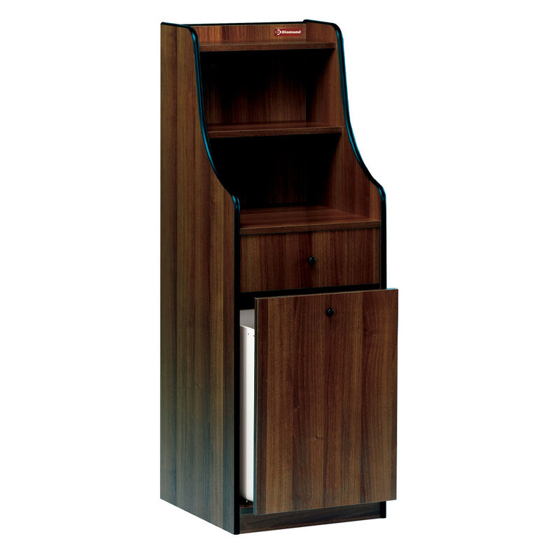 Dienstmeubel, 1 Besteklade, 1 Containerlade, "wengé"