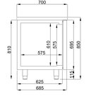 700 Vrieswerkbank 3 Deuren Monoblock Energy Line