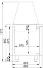 Saladette 2 Deuren 3x 1/1 GN Pan