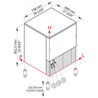 Ijsblokjesmachine Pebble Ice 142 Kg, Met 40 kg Voorraad – Water