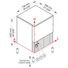Ijsblokjesmachine Pebble Ice 146 Kg, Met 50 kg Voorraad – Lucht