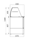 Gekoelde Saladette Glasopstand 3 Drs