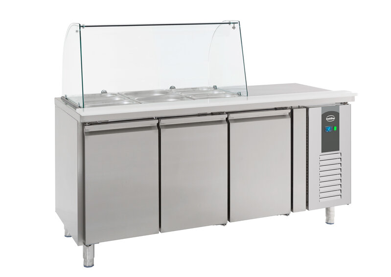 Koelwerkbank Glasopstand 3 Drs