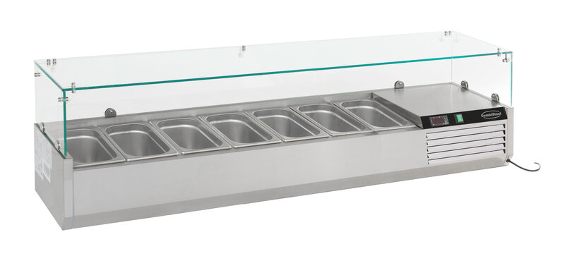 Gekoelde Opzetvitrine 1/3 GN X 7