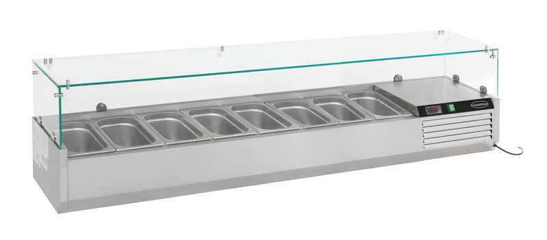 Gekoelde Opzetvitrine 1/3 GN X 8