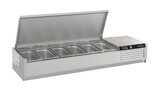 Opzetvitrine Rvs Deksel 1/3 GN X 9