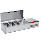 Gekoelde Structuur GN 4x1/3, 1x1/9,, Met Deksel