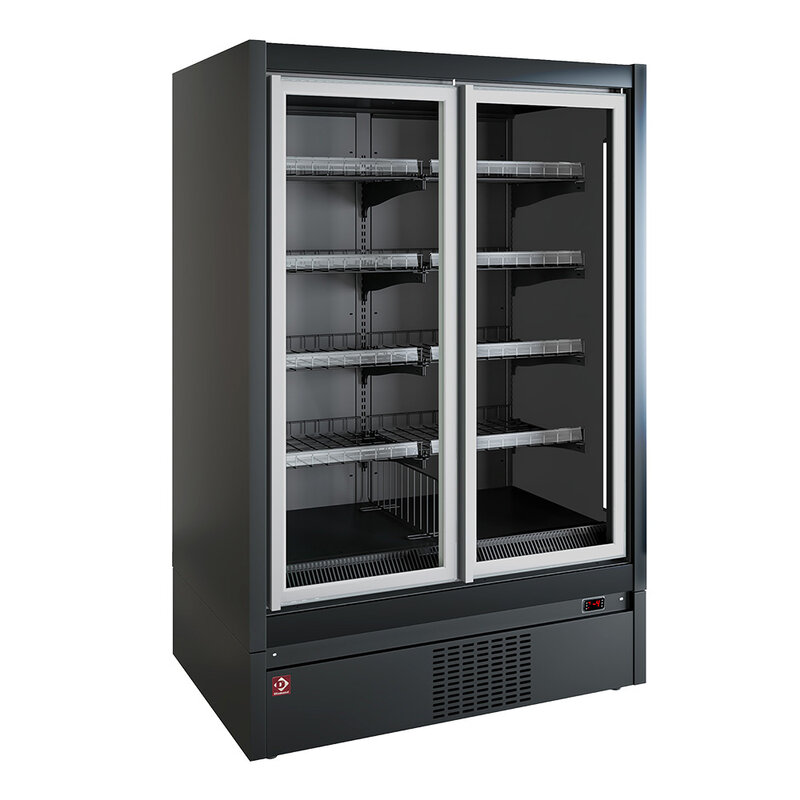 Vries Wandmeubel, Zelfbediening, Klapdeuren - Full Black