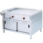 Elektrische "teppanyaki" Plaat, 2 Zones (2x 5,85 Kw), op Kast