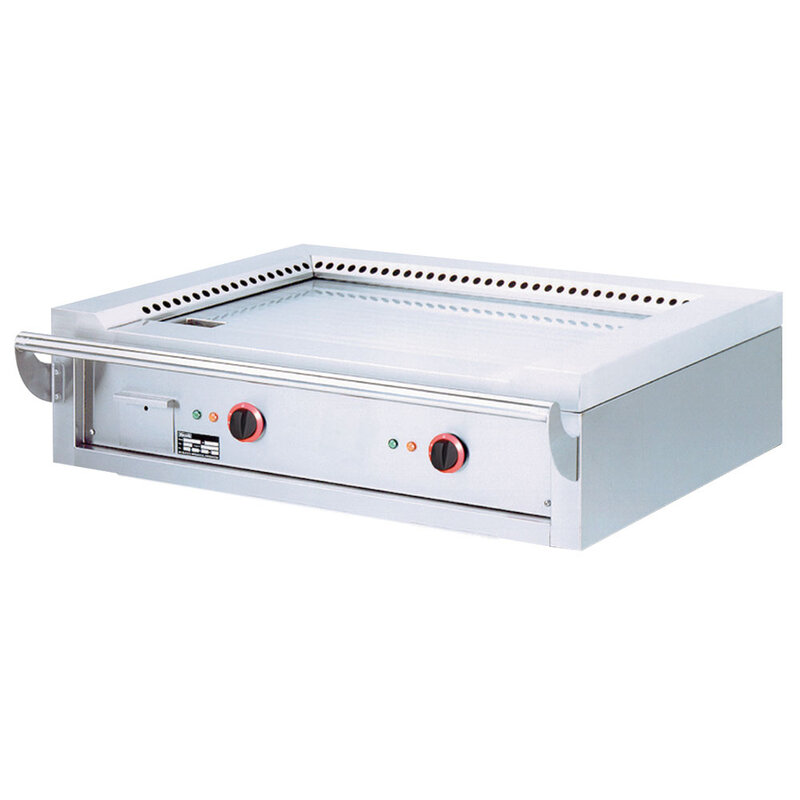 Elektrische "teppanyaki" Plaat, 2 Zones (2x 5,85 Kw), Tafelmodel -top-