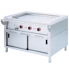 Elektrische "teppanyaki" Plaat, 3 Zones (3x 4,7 Kw), op Kast