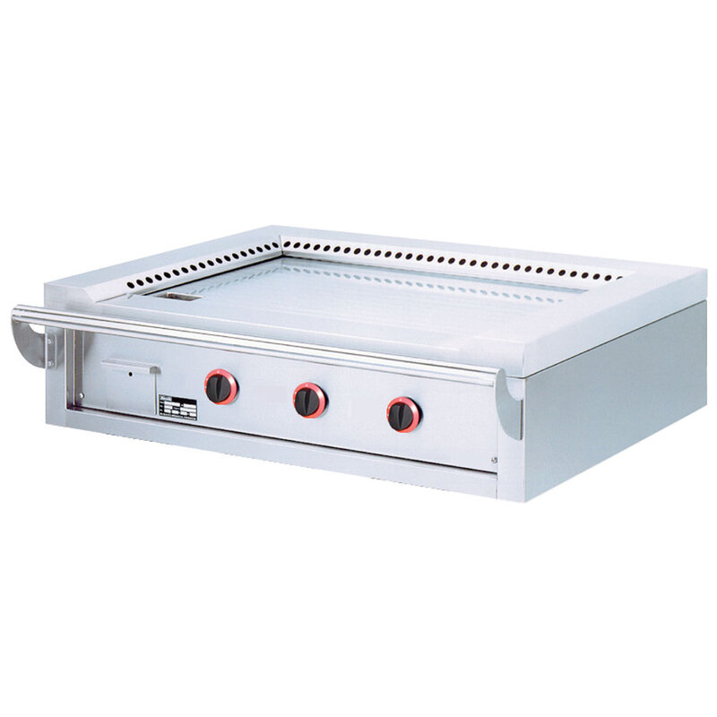 Teppanyaki Gasplaat, 3 Zones (3x 7 Kw), Tafelmodel -top-