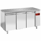 Koeltafel, Gevent., 3 Deuren EN 600x400 - Top in Graniet (zonder Groep)