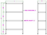 Stelling 4 Levels Demontabel 1500
