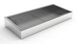 Crushed Ice Bak 4/1 GN Schuin Rvs Aisi 304  Afvoer Aan DE Bedieningszijde