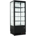 Koelvitrine 98l Zwart