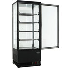 Koelvitrine 98l Zwart