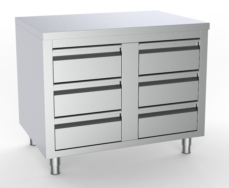 700 Werktafel Met 6 Laden 1000