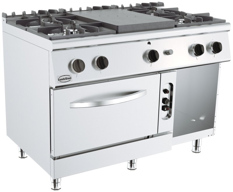 Base 700 Kookplaatfornuis 4 Br. Gas Oven