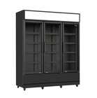 Koelkast 3 Glasdeuren Zwart Fcu-1200 BL