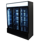 Koelkast 3 Glasdeuren Zwart Fcu-1200 BL