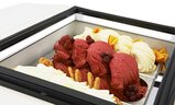 Tafelmodel Schepijsvitrine Wit  Opent Aan DE Bedieningszijde