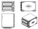 Elek. Pizzaoven Dubbel  2 X 6